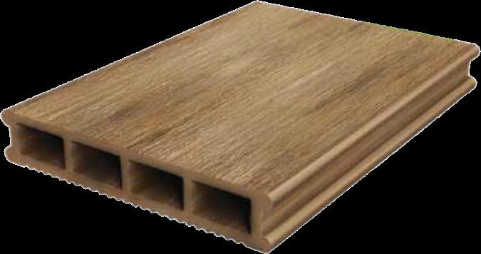 Perfil del deck: interior hueco con canales